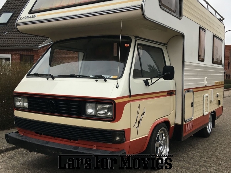 CarsForMovies | VW T3 Karmann Gipsy 1986 Deutschland Beige Braun Zivilfahrzeug Wohnmobil Niedersachsen 4513 Wohnwagen Camping
